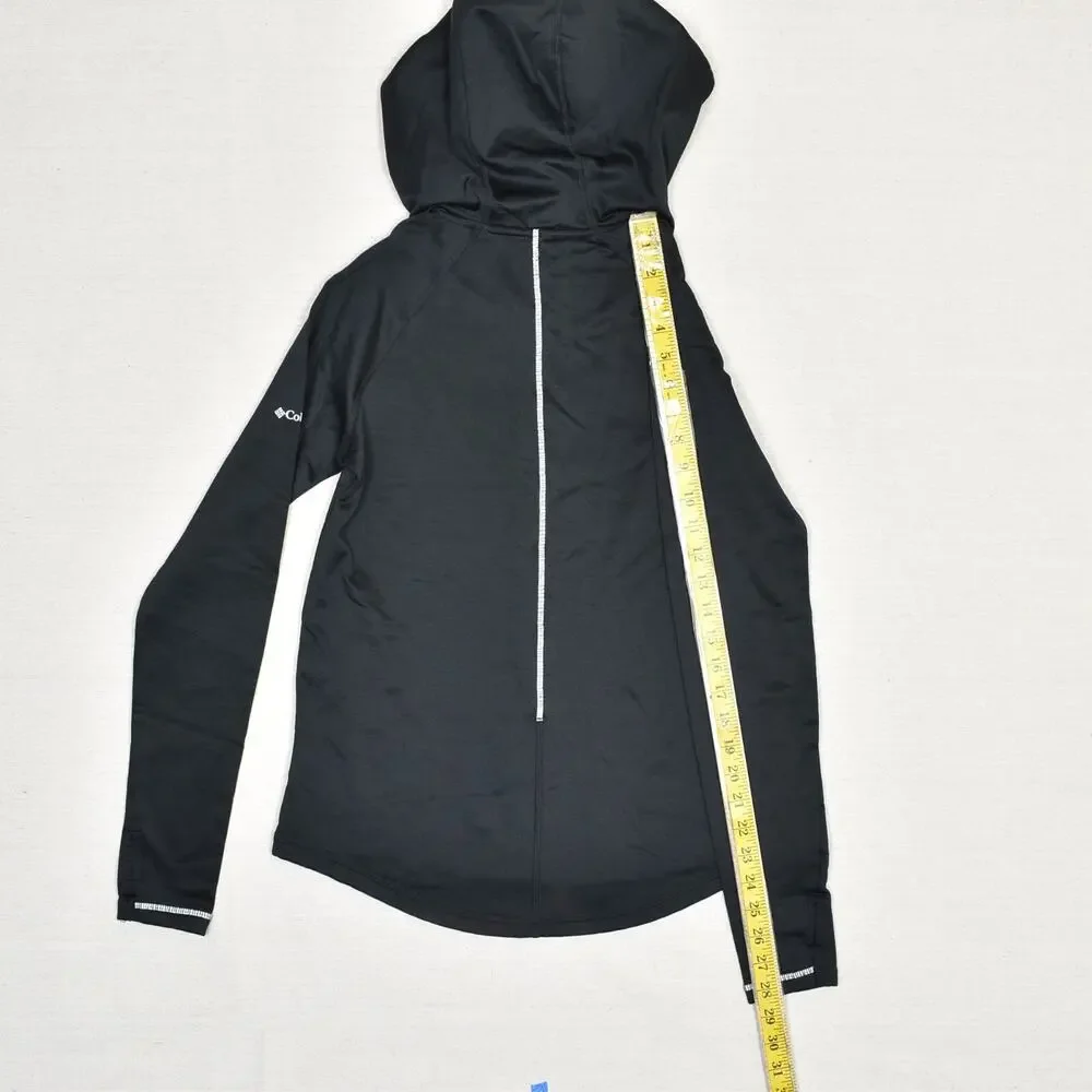 Columbia Women Hooded Pullover Sweatshirt Polyester Black Size S Omni-Wick - Picture 6 of 8